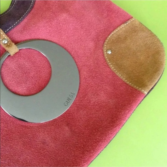 GUESS LEATHEr/NUBUCK PURSE STYLIsH - Picture 4 of 5